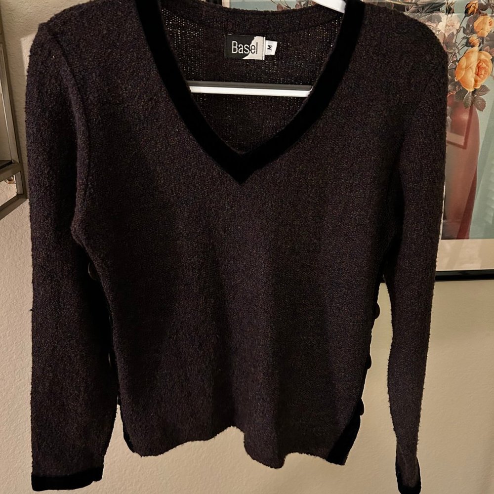 90s vintage marled wool sweater